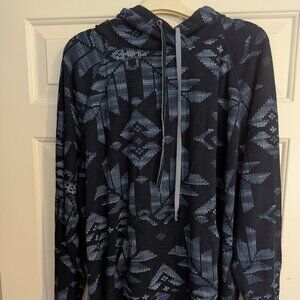 CHAPS Light Weight Hoodie Tunic -  BLue -XXL - Preowned